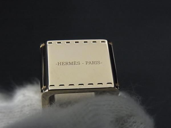 Hermes Mini Bolduc Scarf Ring Closure Silver — view 3