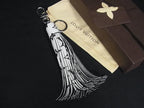 Louis Vuitton Monogram Tassel Key Holder Key Ring Charm White Black