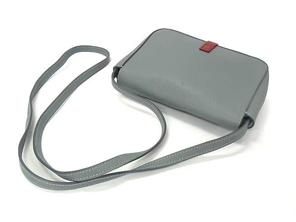Celine Leather Crossbody Shoulder Bag Pochette Blue Gray — view 3