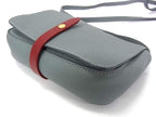 Celine Leather Crossbody Shoulder Bag Pochette Blue Gray — view 4