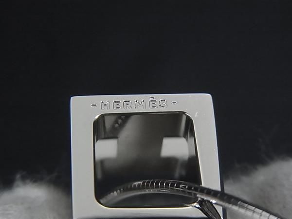 Hermes Cage D'h Cube Pendant Silver — view 4