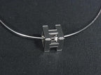 Hermes Cage D'h Cube Pendant Silver — view 2