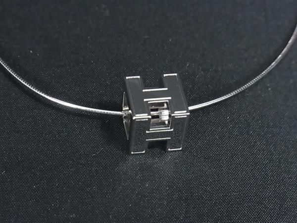 Hermes Cage D'h Cube Pendant Silver — view 2