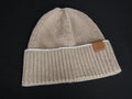 Loewe Linen Nylon Knit Cap Hat Beige