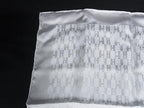 Hermes Faconnee Grand H Pocket Silk 100% Scarf Ivory — view 2