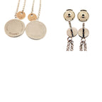 Hermes Ex-Libris PM 925 Sterling Silver 750 Earrings — view 5