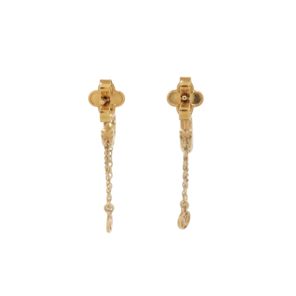 Louis Vuitton Boucles d'Oreilles Mini Hoop Earrings Metal Gold — view 5