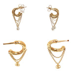 Louis Vuitton Boucles d'Oreilles Mini Hoop Earrings Metal Gold — view 6