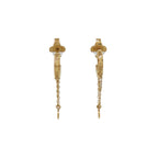 Louis Vuitton Boucles d'Oreilles Mini Hoop Earrings Metal Gold — view 4