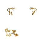 Louis Vuitton Blue Earrings Metal Gold — view 4