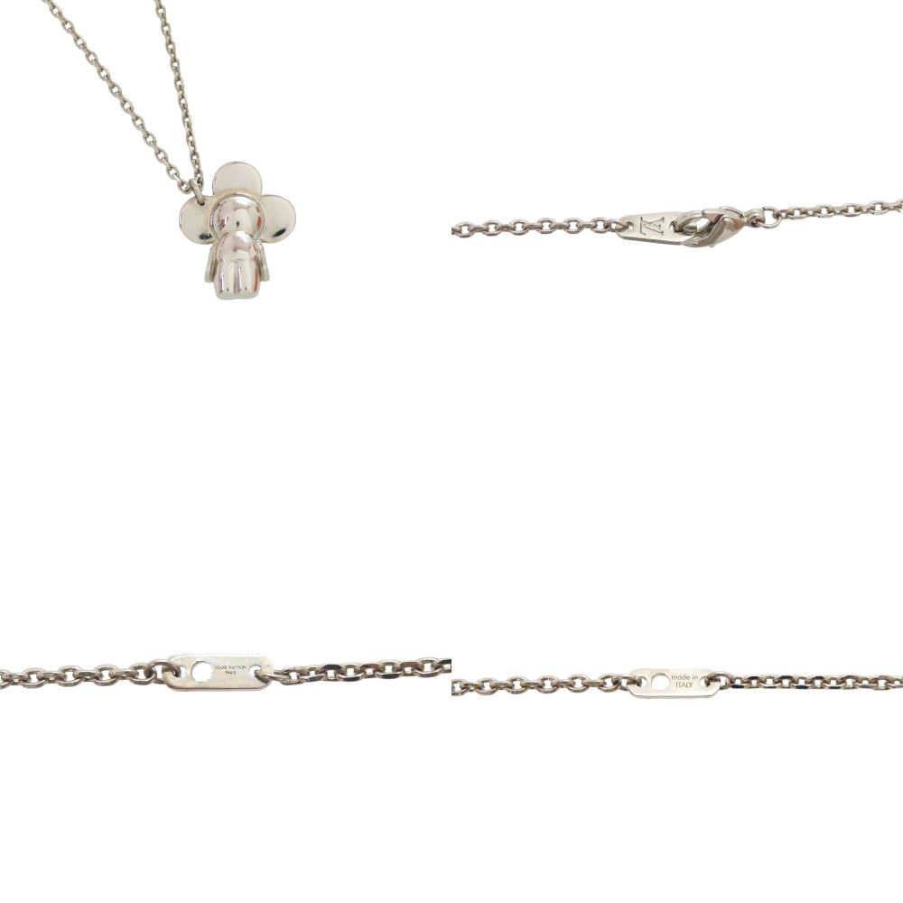 Louis Vuitton Vivienne Metal Charm Necklace Silver — view 5