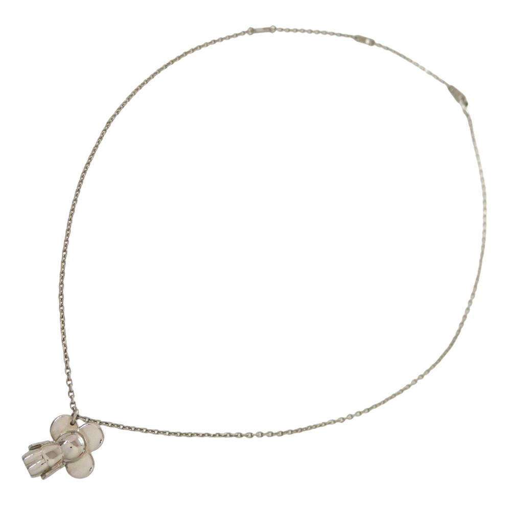Louis Vuitton Vivienne Metal Charm Necklace Silver — view 3