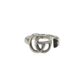 Gucci Arabesque Double G 925 Sterling Silver Ring
