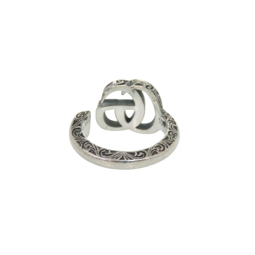 Gucci Arabesque Double G 925 Sterling Silver Ring — view 2
