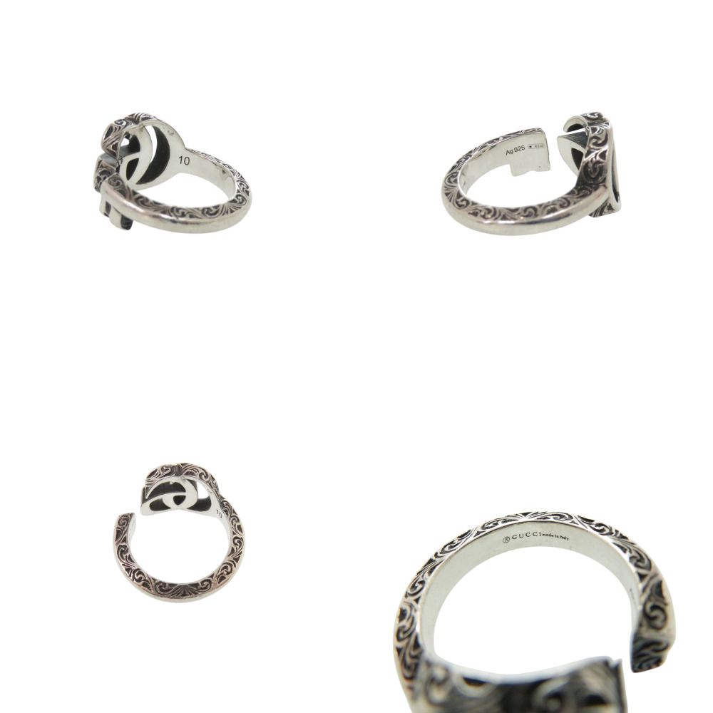 Gucci Arabesque Double G 925 Sterling Silver Ring — view 3