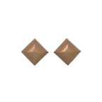 Hermes Medor Reversible Metal Navy Gold Earrings — view 3