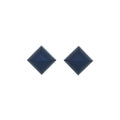 Hermes Medor Reversible Metal Navy Gold Earrings