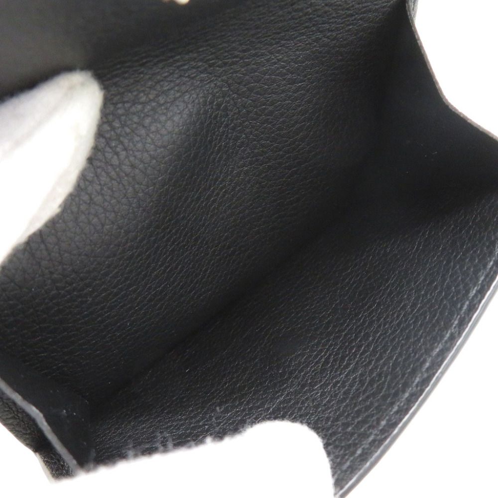 Louis Vuitton Portefeuille Lock Mini IC Calfskin Noir Trifold Wallet Black — view 5