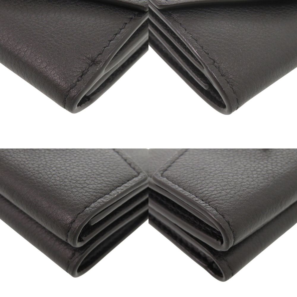 Louis Vuitton Portefeuille Lock Mini IC Calfskin Noir Trifold Wallet Black — view 3