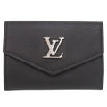Louis Vuitton Portefeuille Lock Mini IC Calfskin Noir Trifold Wallet Black