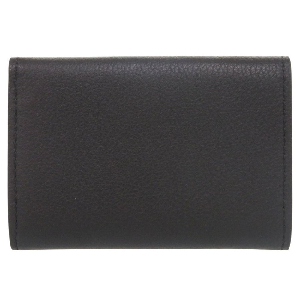 Louis Vuitton Portefeuille Lock Mini IC Calfskin Noir Trifold Wallet Black — view 2