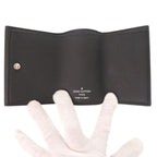 Louis Vuitton Portefeuille Lock Mini IC Calfskin Noir Trifold Wallet Black — view 4