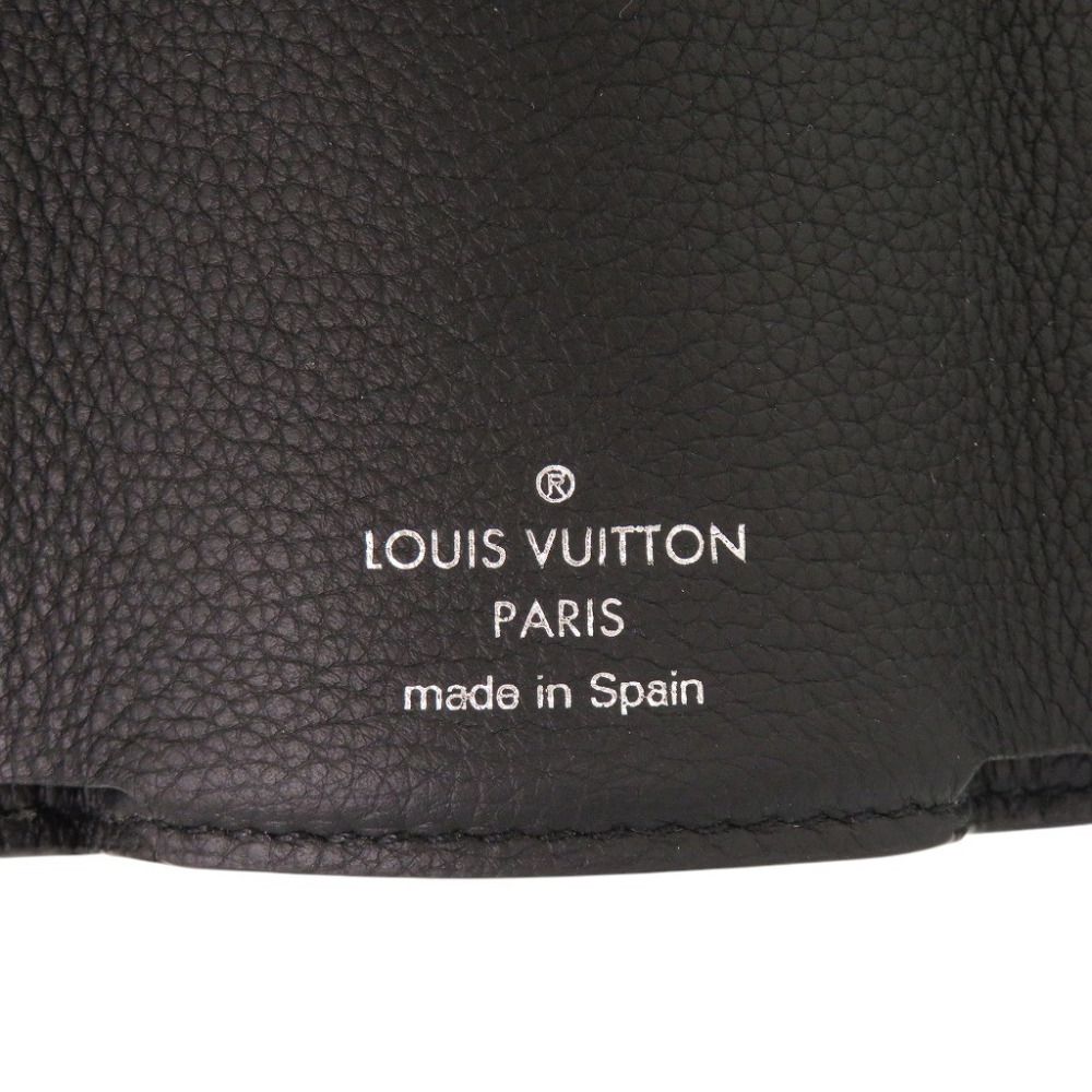 Louis Vuitton Portefeuille Lock Mini IC Calfskin Noir Trifold Wallet Black — view 8
