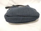 Bottega Veneta Shoulder Bag Navy Canvas Leather — view 3