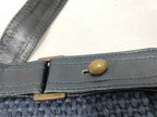 Bottega Veneta Shoulder Bag Navy Canvas Leather — view 7