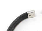 Louis Vuitton Bracelet Clip It Black Leather Silver — view 7