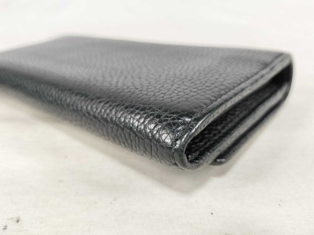 Gucci Wallet Interlocking G Black Leather Bifold — view 4