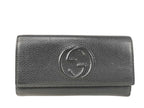 Gucci Wallet Interlocking G Black Leather Bifold