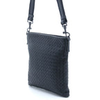 Bottega Veneta Intrecciato Shoulder Bag Black Leather — view 2