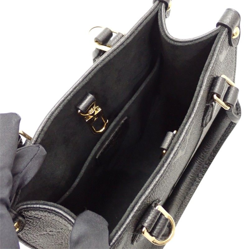 Louis Vuitton On The Go BB 2-Way Handbag Shoulder Monogram Empreinte Black — view 7