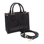 Louis Vuitton On The Go BB 2-Way Handbag Shoulder Monogram Empreinte Black
