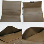 Hermes Card Case Clic Mini Etoupe Veau Epsom Silver Trifold — view 6