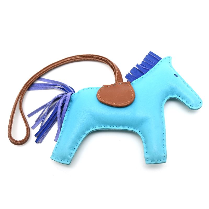 Hermes Rodeo Pegasus Bag Charm Blue — view 2