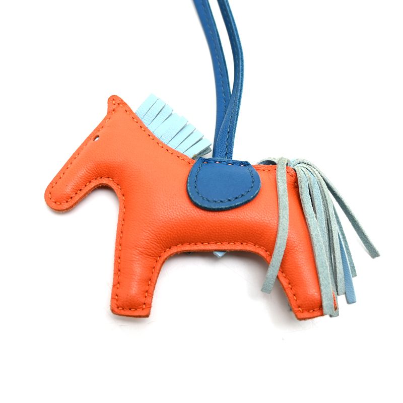 Hermes Rodeo Pegasus Bag Charm Orange