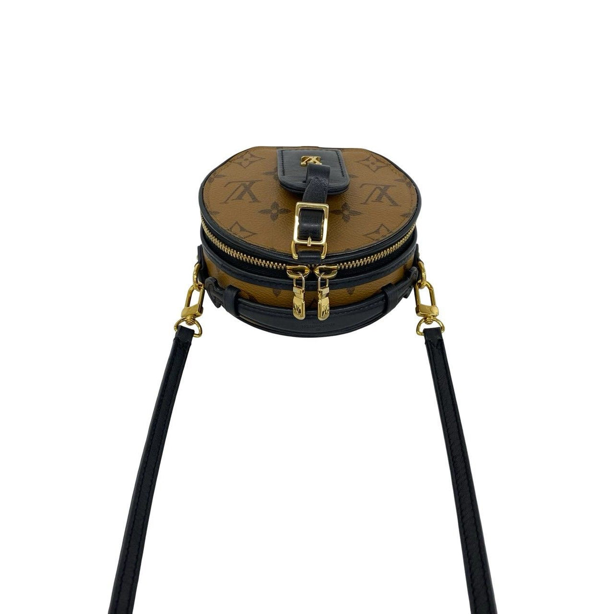 Louis Vuitton Mini Boite Chapeau Monogram Reverse Leather 2-Way Shoulder Bag — view 4