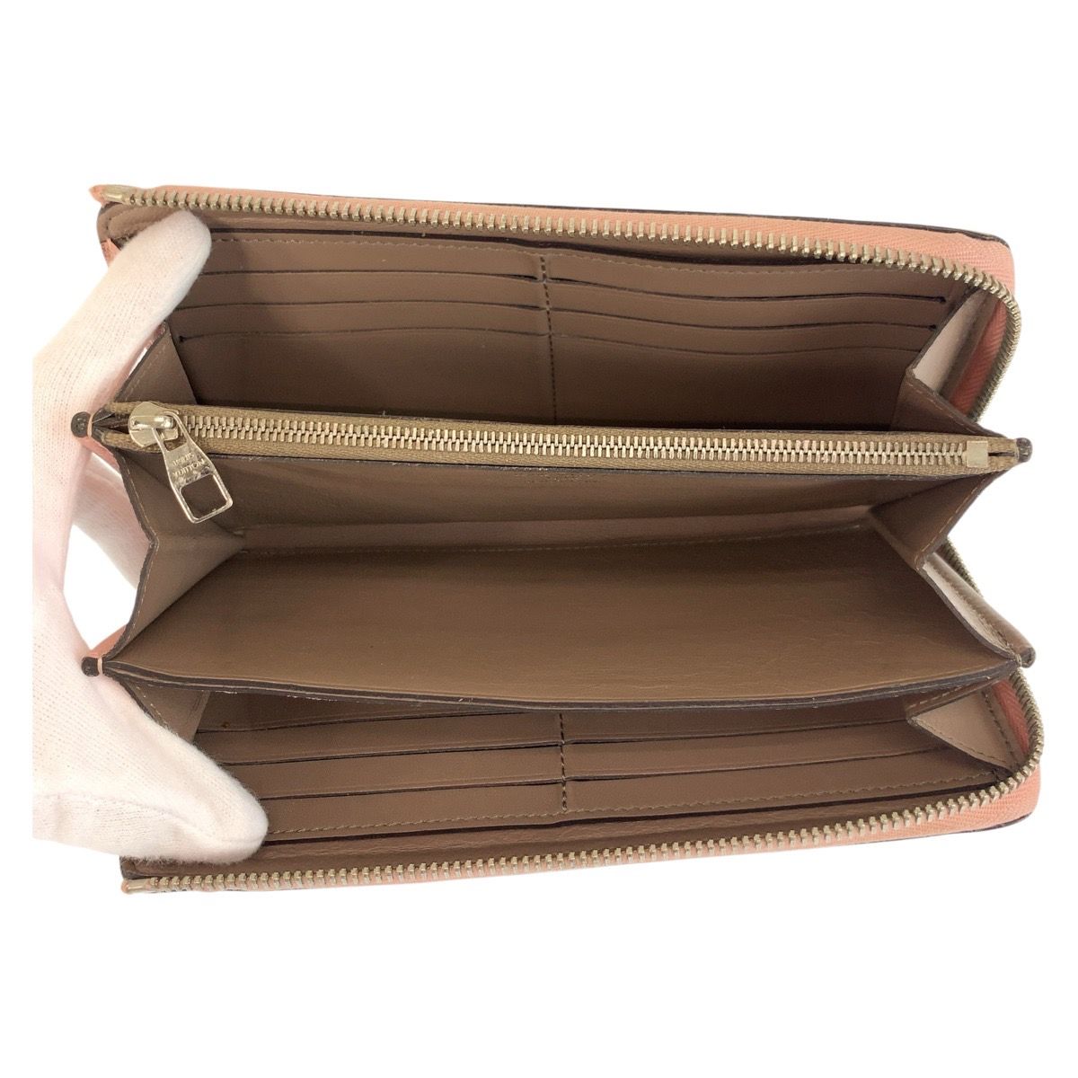 Louis Vuitton Portefeuille Comet Magnolia Pink Greige Wallet — view 8