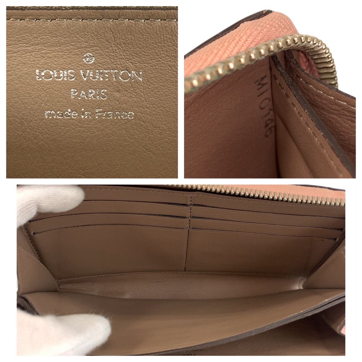 Louis Vuitton Portefeuille Comet Magnolia Pink Greige Wallet — view 7