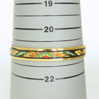 Hermes Bracelet Enamel PM Metal Multicolor Black Gold Cloisonne — view 7