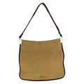 Gucci Sherry Line Beige Camel Canvas Hobo Shoulder Bag