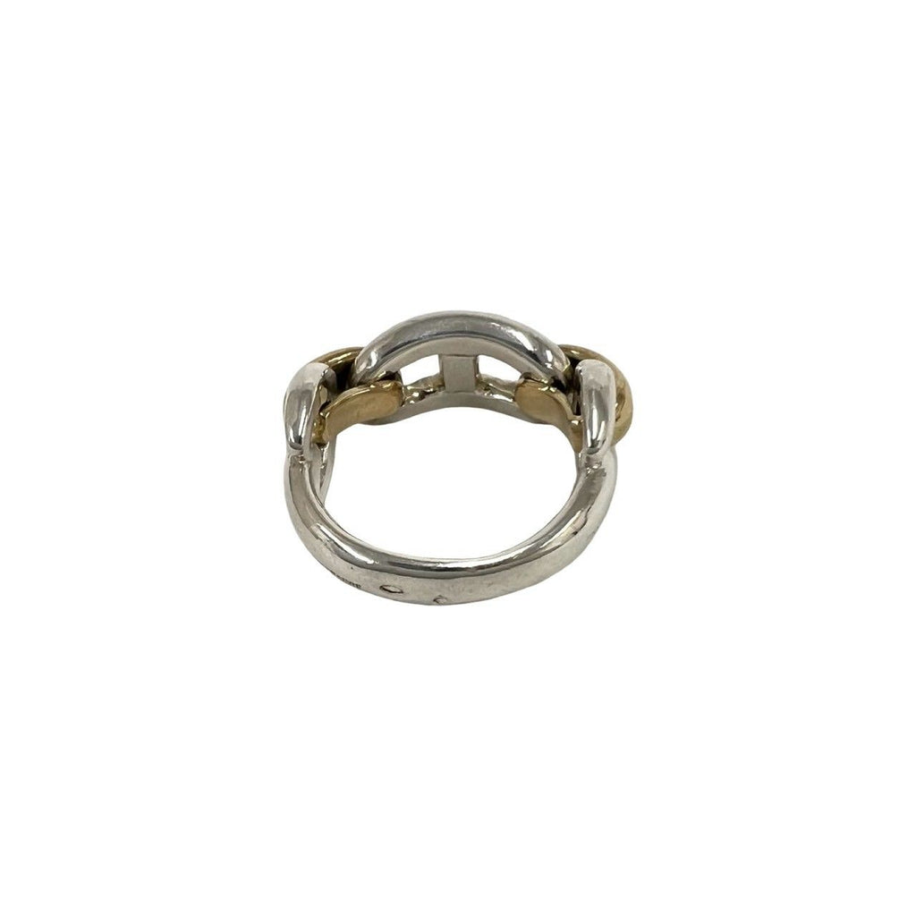 Hermes Chaine D'ancre Ring Silver Yellow Gold — view 6
