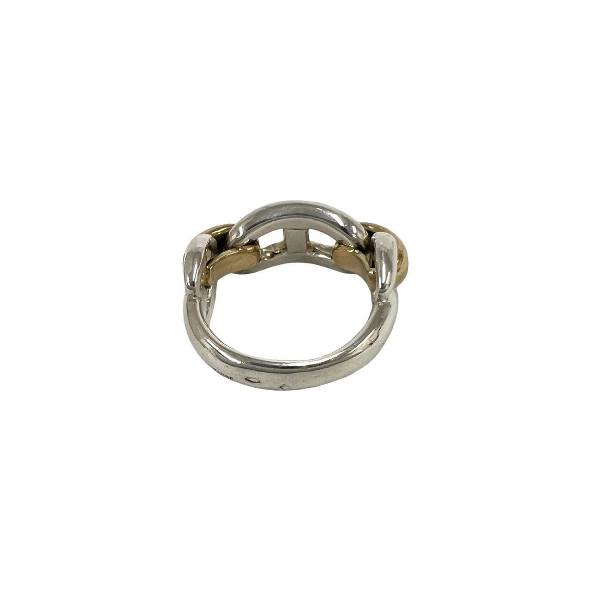 Hermes Chaine D'ancre Ring Silver Yellow Gold — view 6