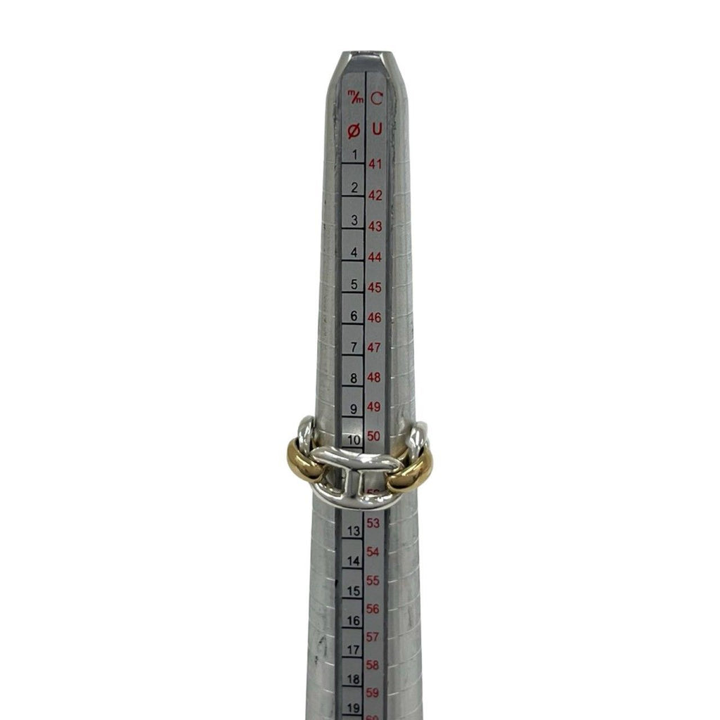 Hermes Chaine D'ancre Ring Silver Yellow Gold — view 7