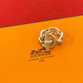 Hermes Chaine D'ancre Ring Silver Yellow Gold