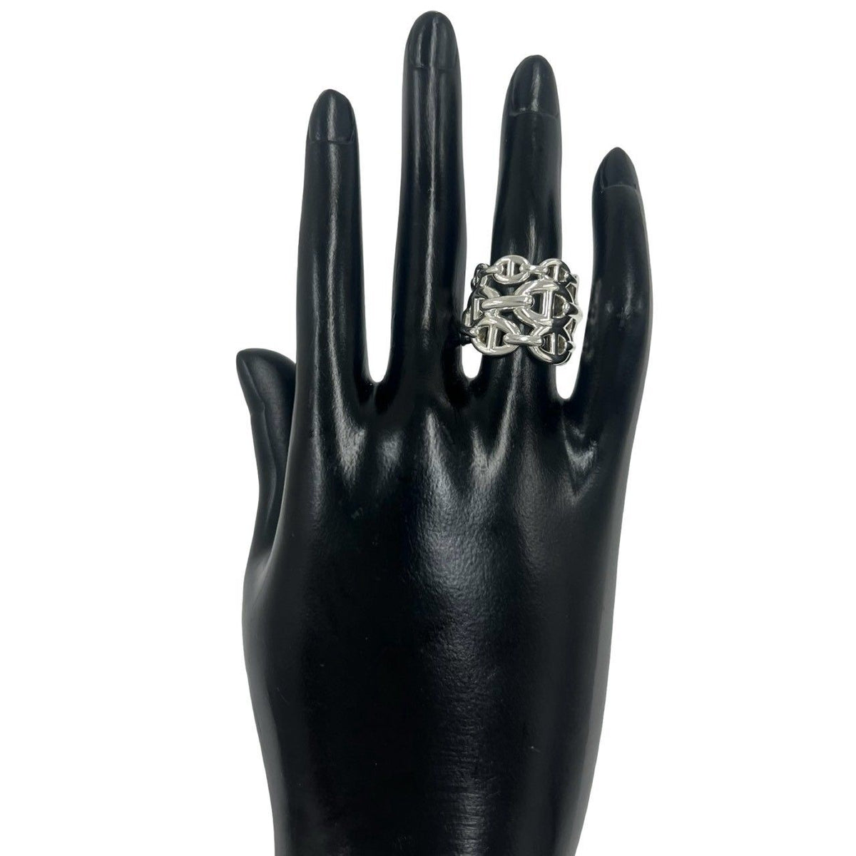 Hermes Enchainee GM Ring 925 Sterling Silver — view 2