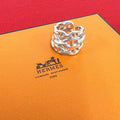 Hermes Enchainee GM Ring 925 Sterling Silver