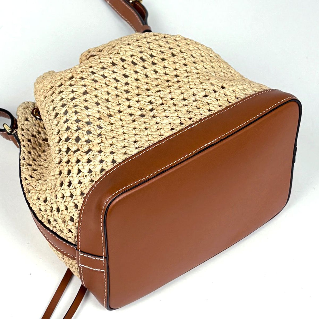 Louis Vuitton Noe BB Shoulder Bag Drawstring Raffia Natural — view 2